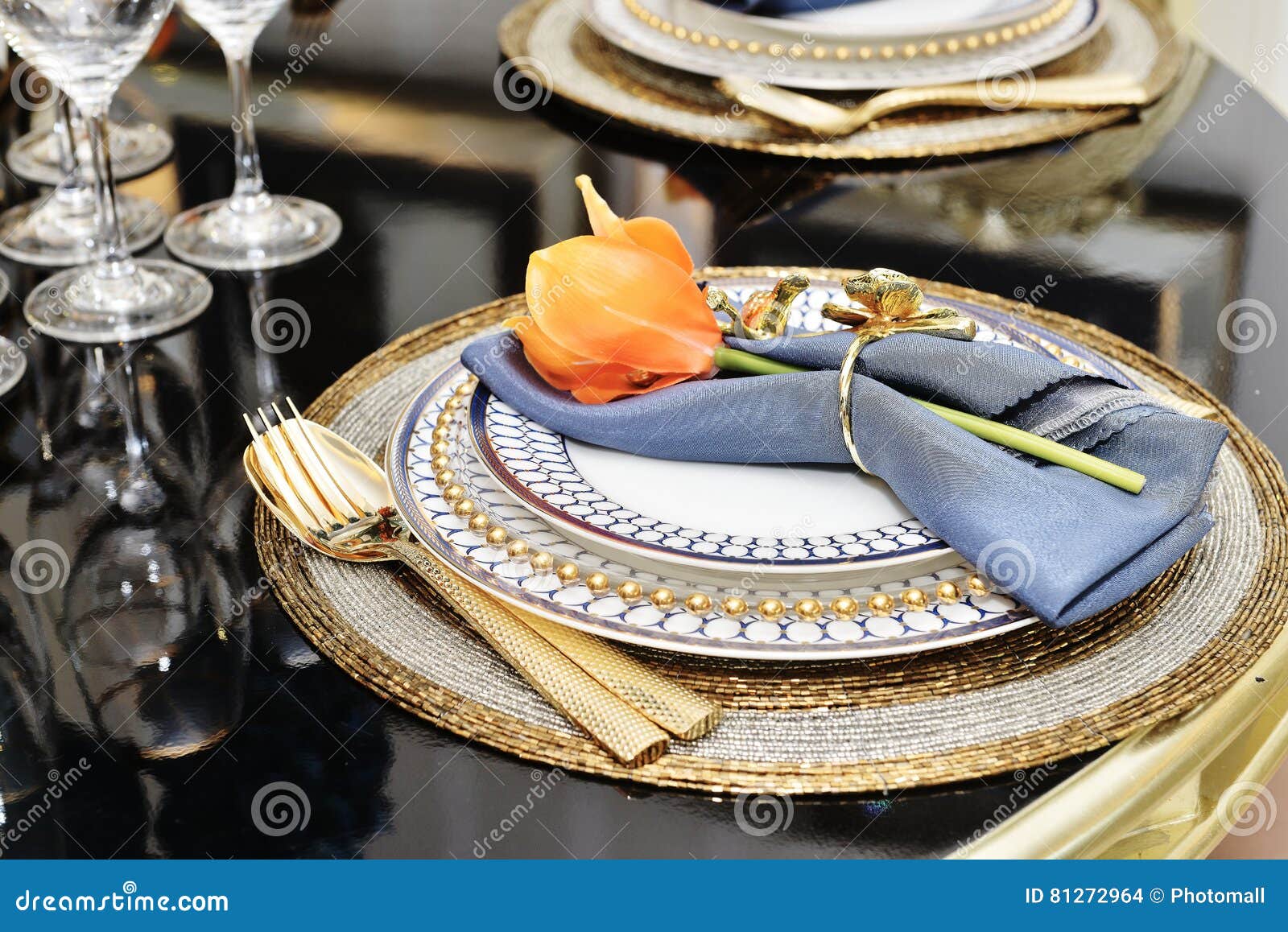 Luxury Tableware Dinnerware Stock Photo Image of empty, fork 81272964