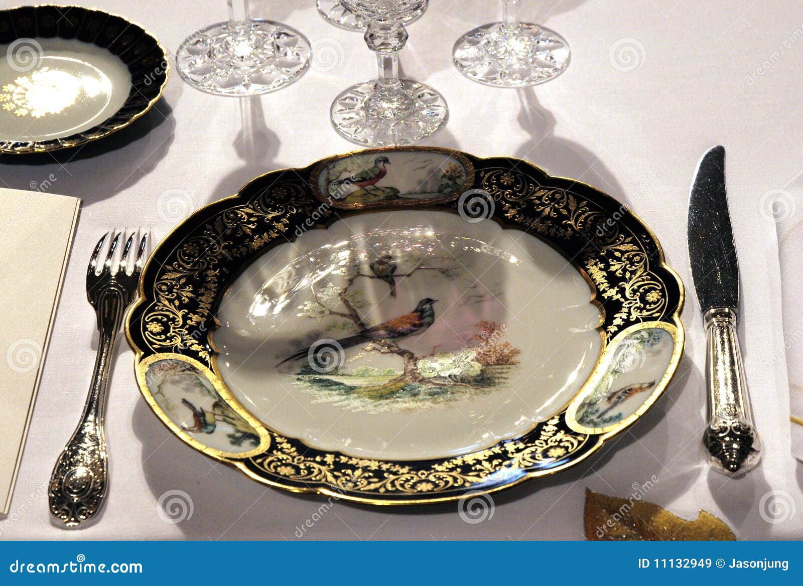 Luxury Tableware for Royal Palace Stock Image Image of religional