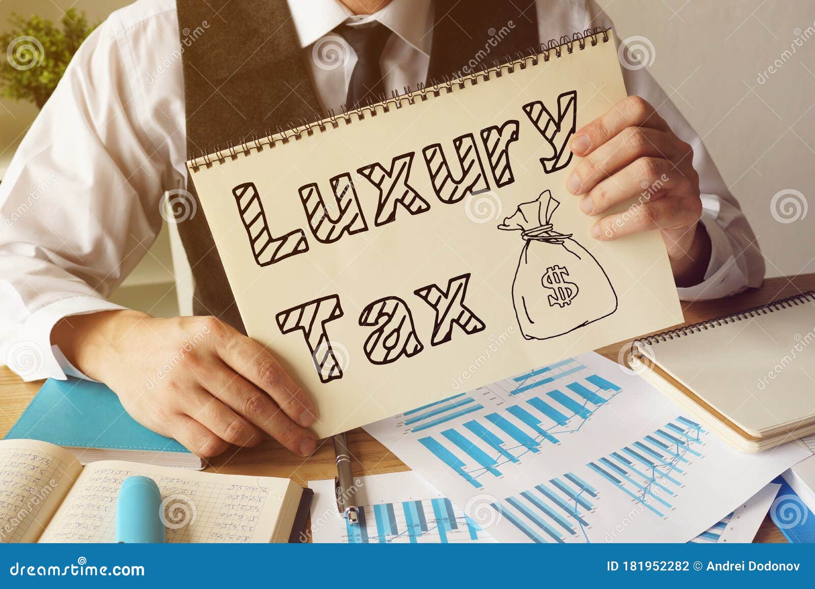 Luxury Tax is Shown on the Conceptual Business Photo Stock Photo