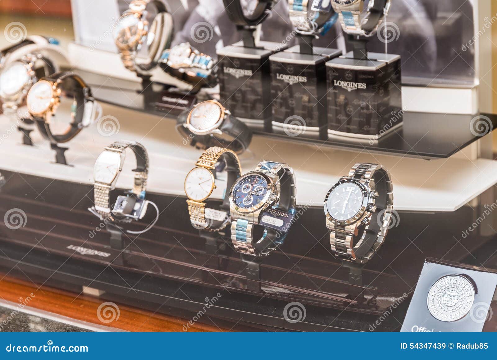 Luxury Watches for Sale in Shop Window Display Editorial Stock Image ...