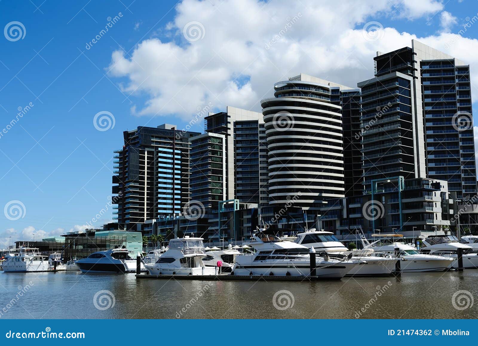 Luxury Waterfront Apartments Stock Photo Image of business, buildings
