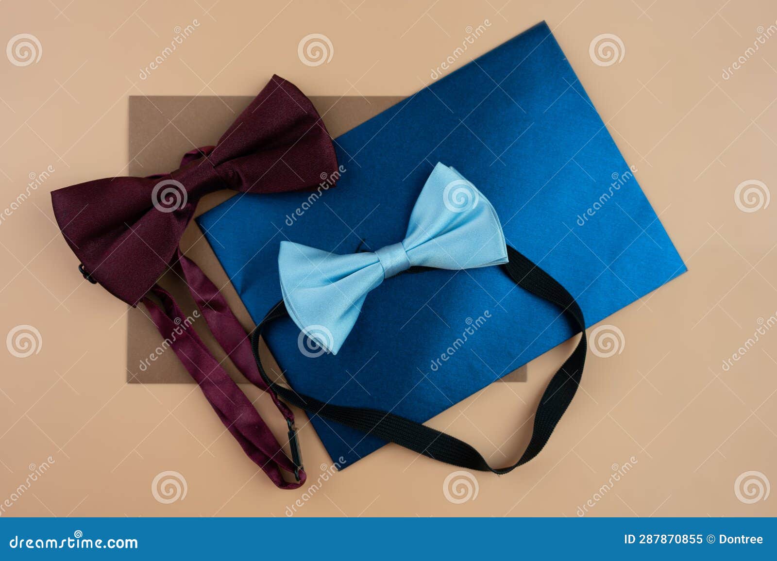 Luxury Wedding Invitation Card with Bow Tie Stock Image Image of card