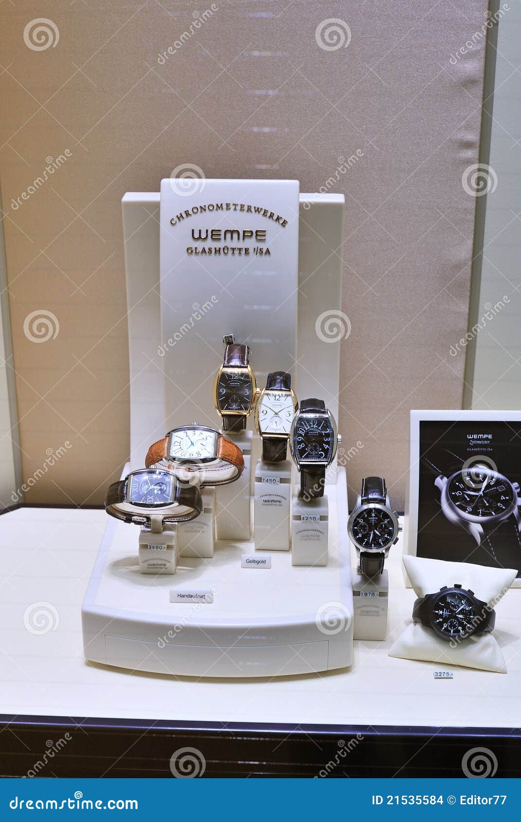 Wempe watches store editorial stock image. Image of jewelry 21535584