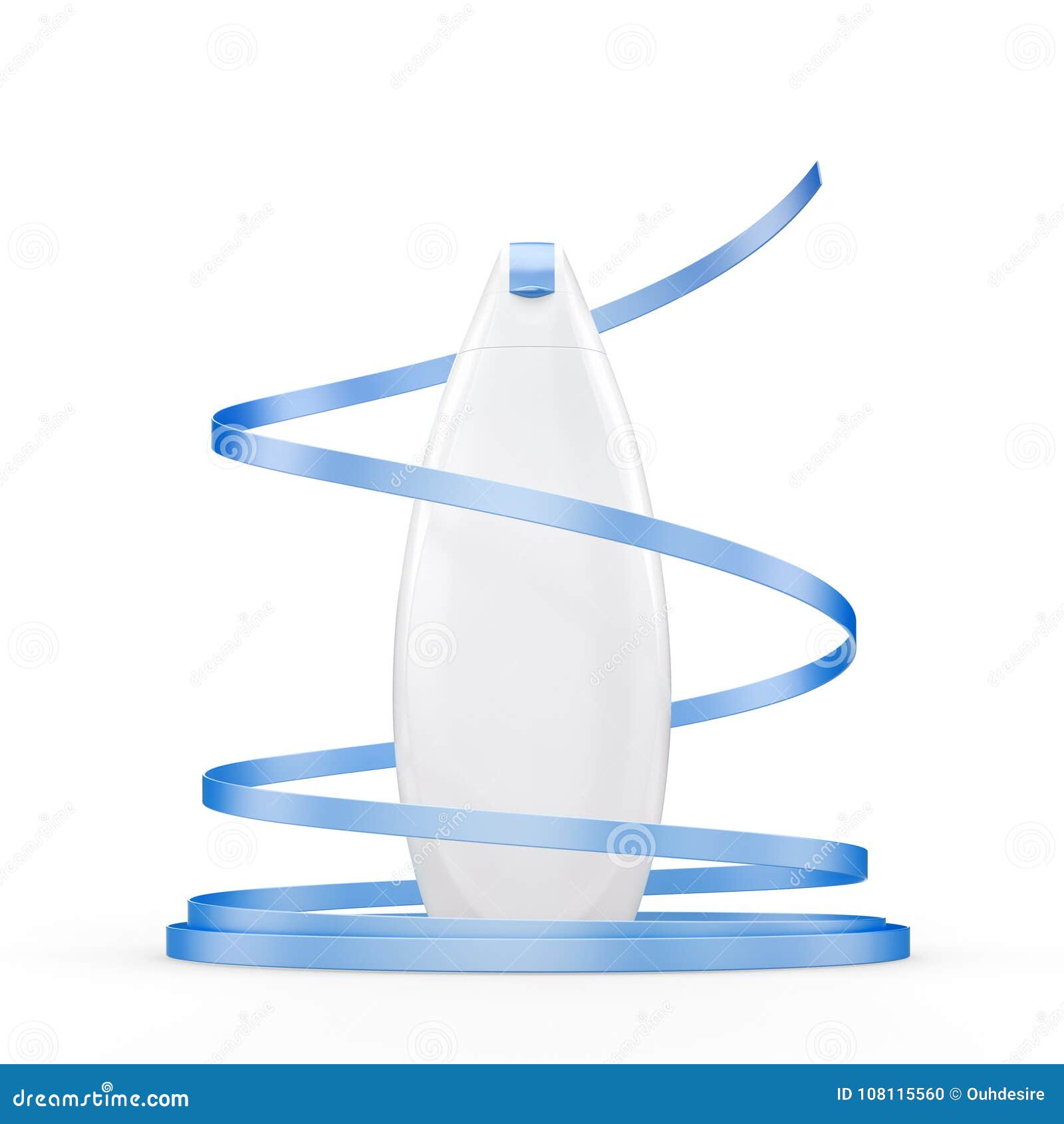 Download Isolated Shower Gel Or Shampoo Bottle Mockup Stock ...