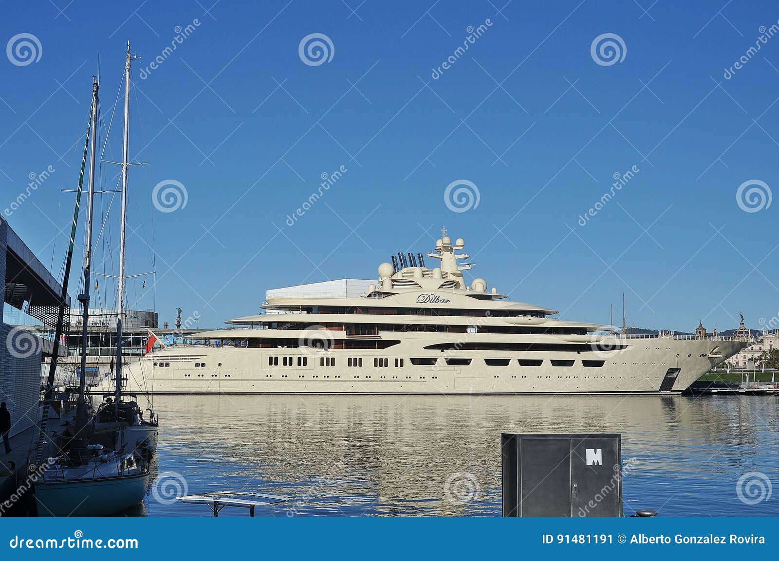 Luxury Yacht Dilbar Editorial Photo Image Of Rich Dilbar 91481191