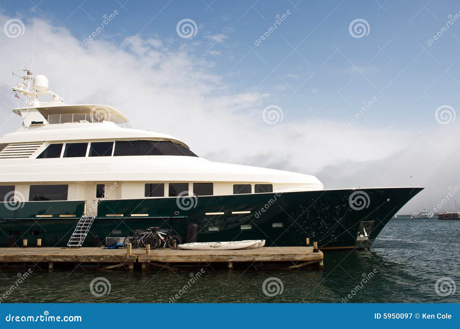 yacht on a dock