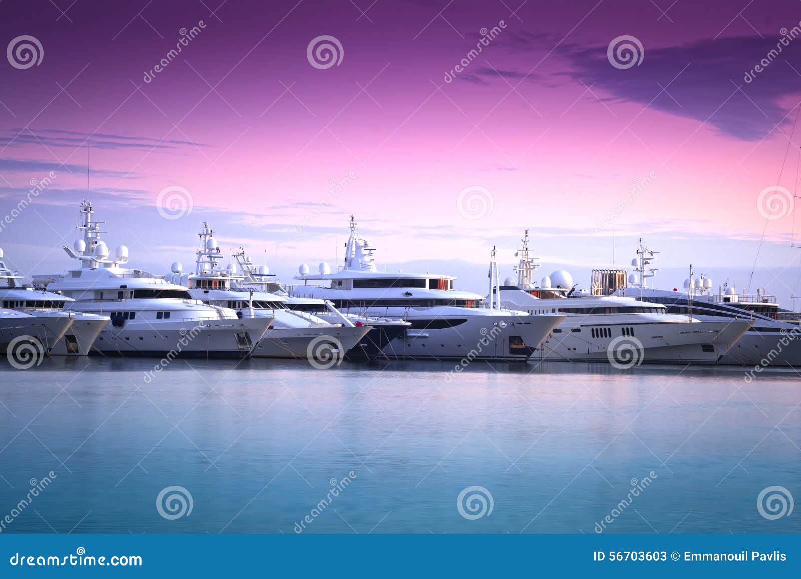 luxury yacht in marina