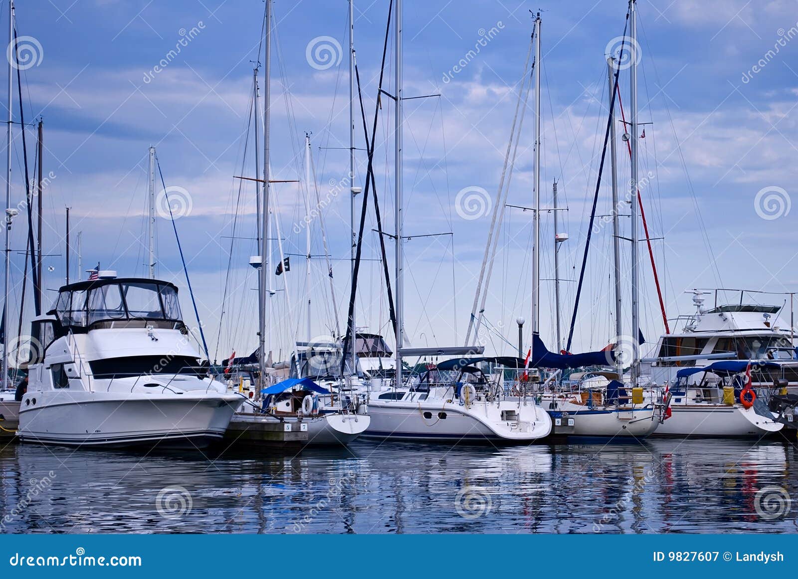 Luxury Yachts Moored in Harbor Stock Image - Image of sail, marina: 9827607