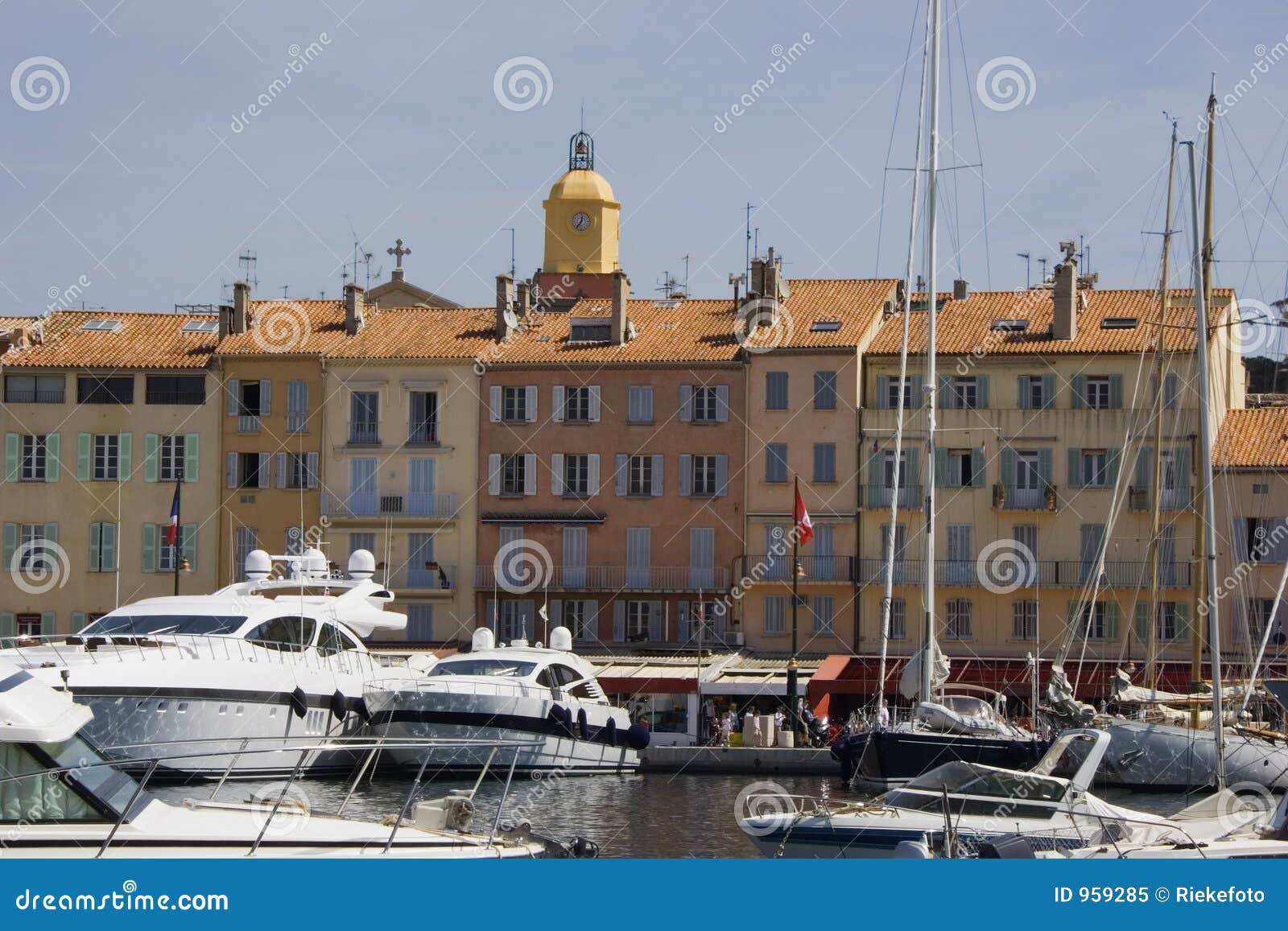 Luxury Yachts in the Port of Saint-tropez Stock Image - Image of people ...