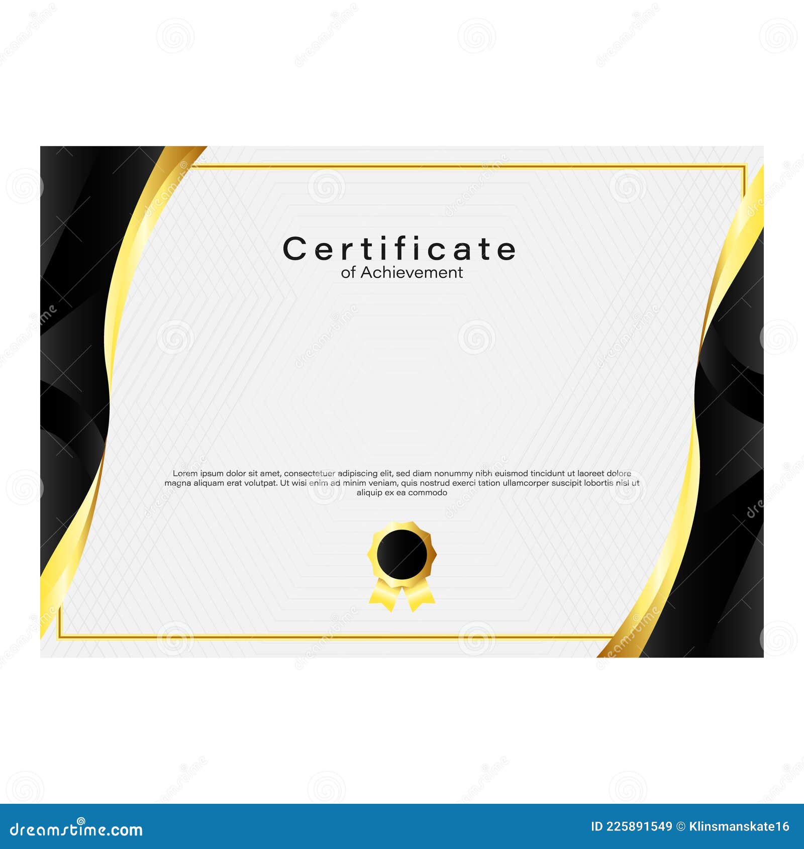 Modern elegant certificate paper template design background