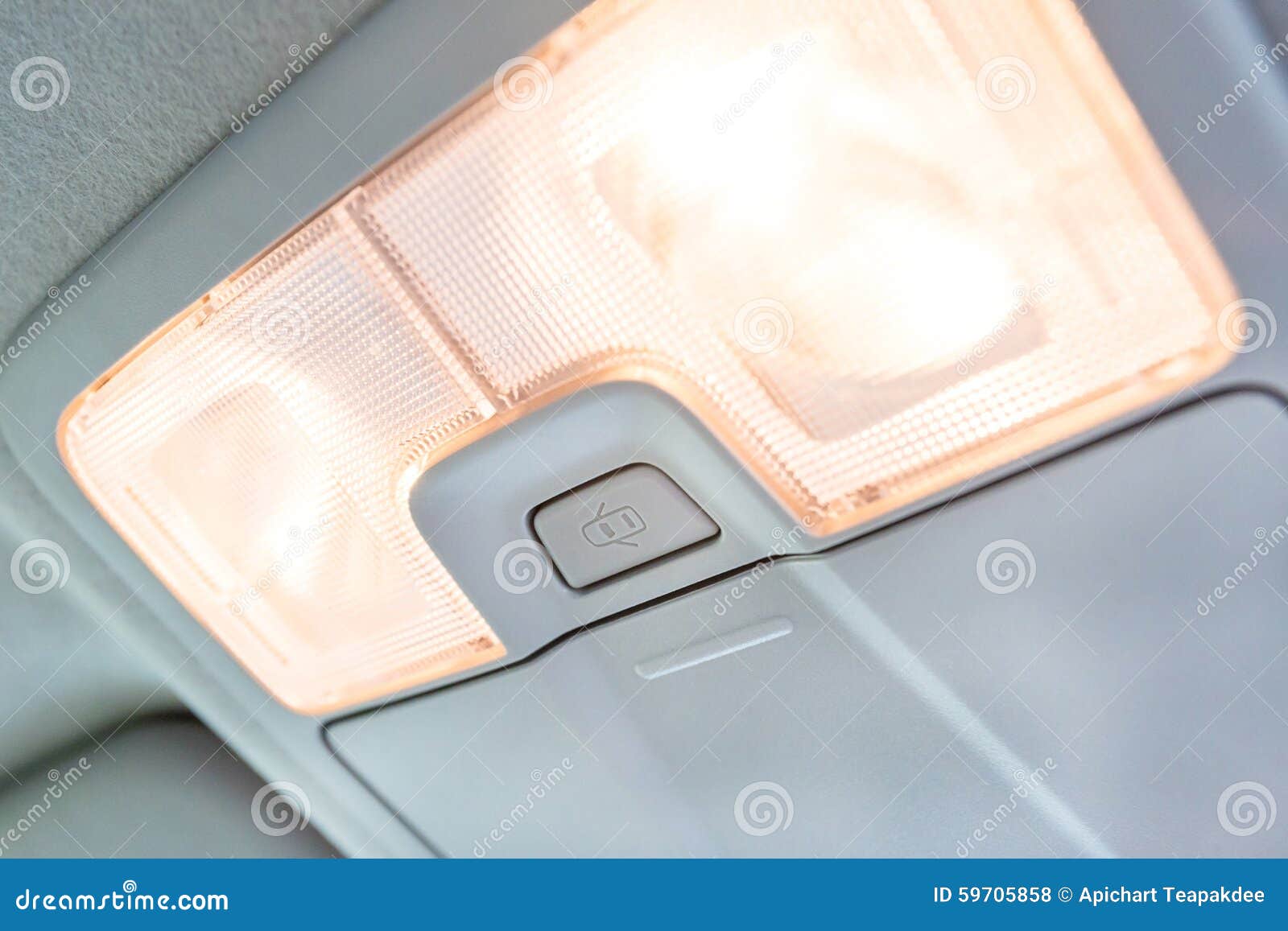 Luz interior en coche foto de archivo. Imagen de moderno - 59705858