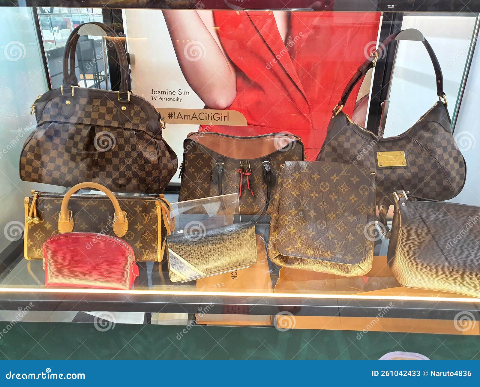 LV bags editorial stock photo. Image of display, reseller - 261042433