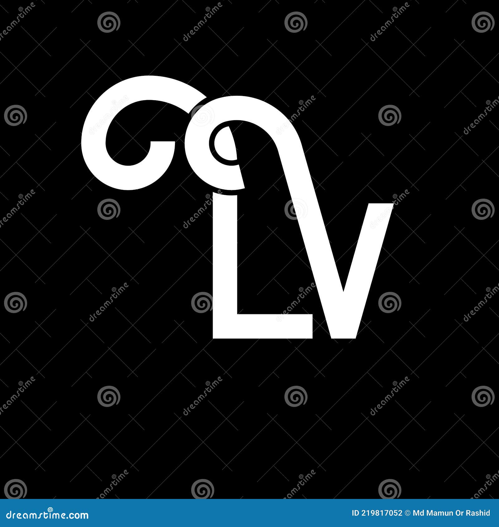 Initial LV Letter Business Logo Design Vector Template. Abstract