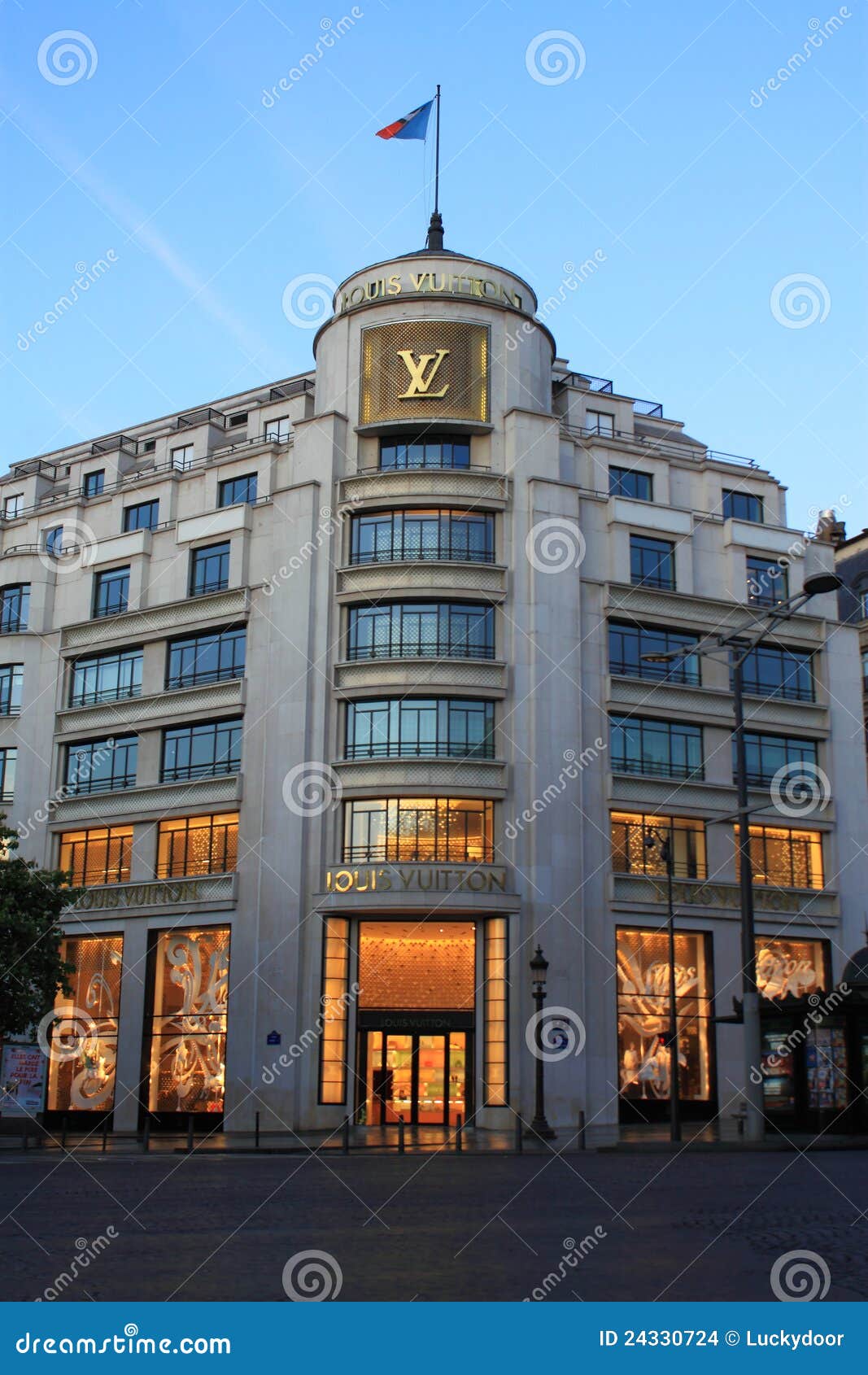 LV Opslag In Champs Elysees Redactionele Stock Afbeelding - Afbeelding bestaande uit champs ...