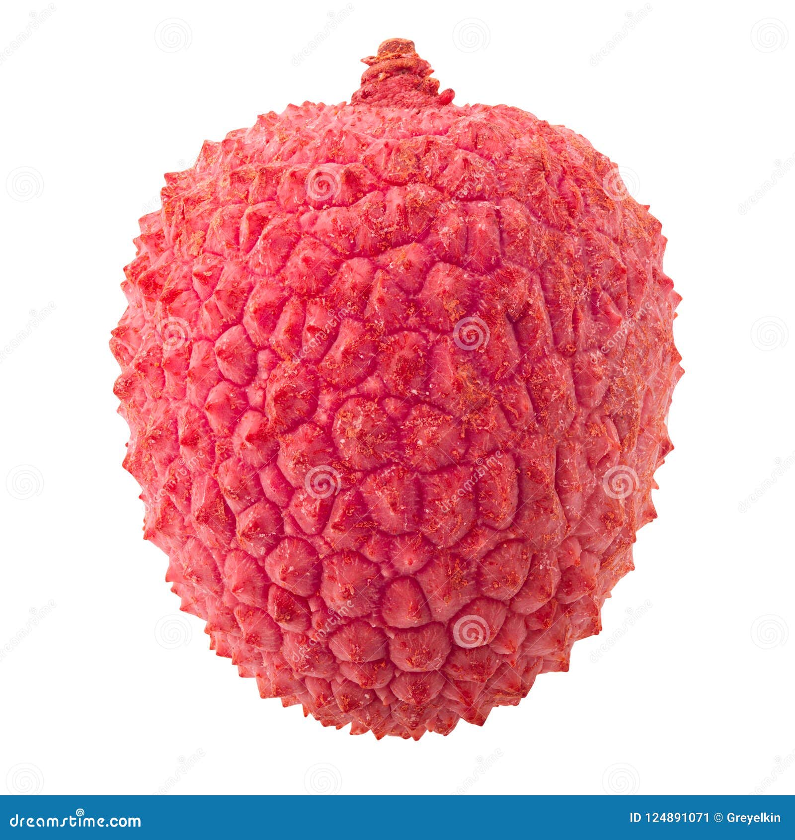 lychee, clipping path,  on white