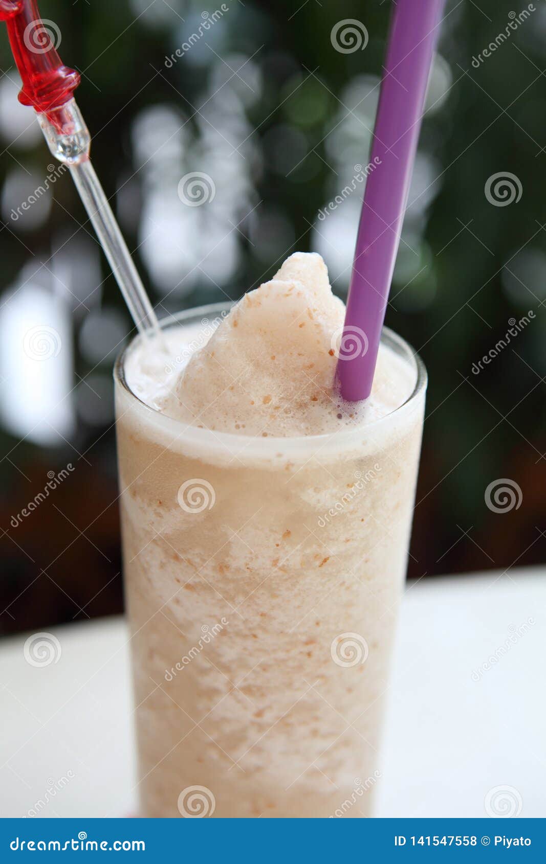 Lychee smoothie stock photo. Image of glass, background 141547558
