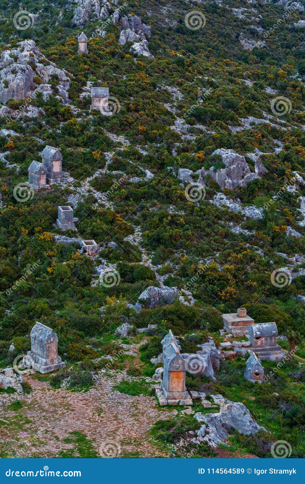 lycian tombs in kalekoy. simena.