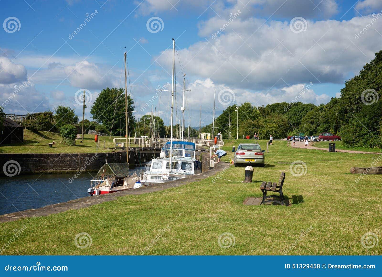 Lydney Harbour Gloucestershire Editorial Stock Photo Image of boats