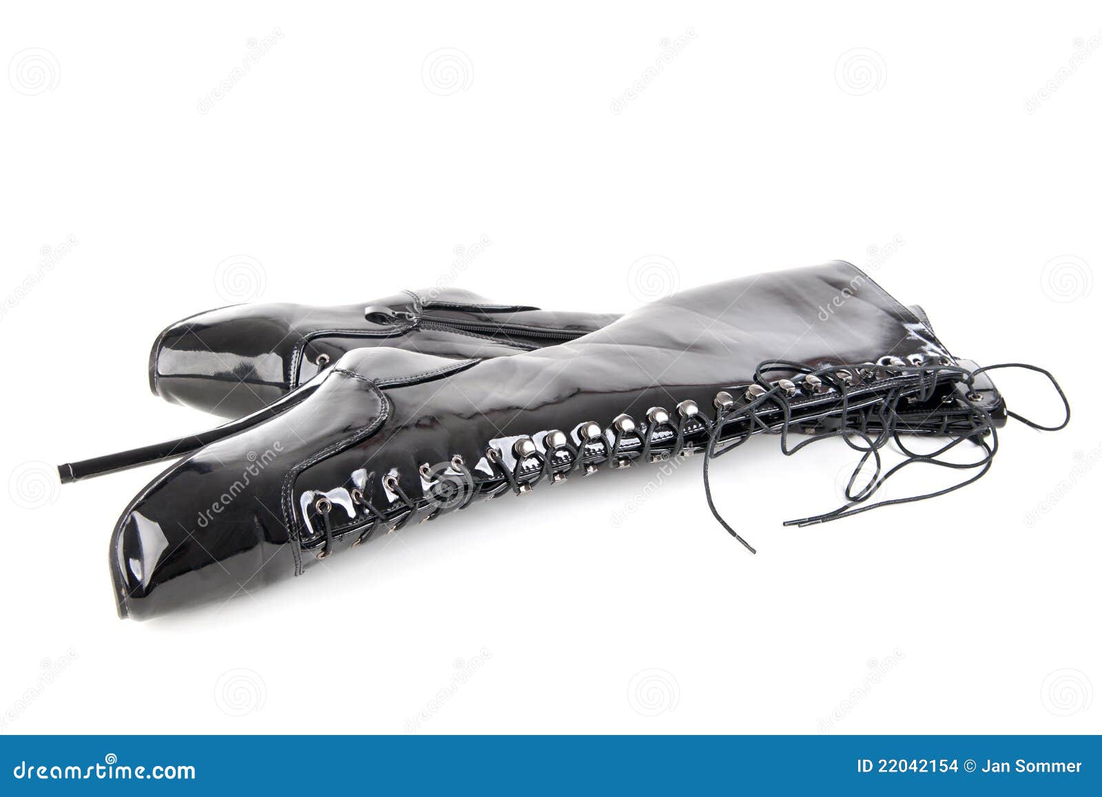 Lying black ballet boots stock photo. Image of latex - 22042154