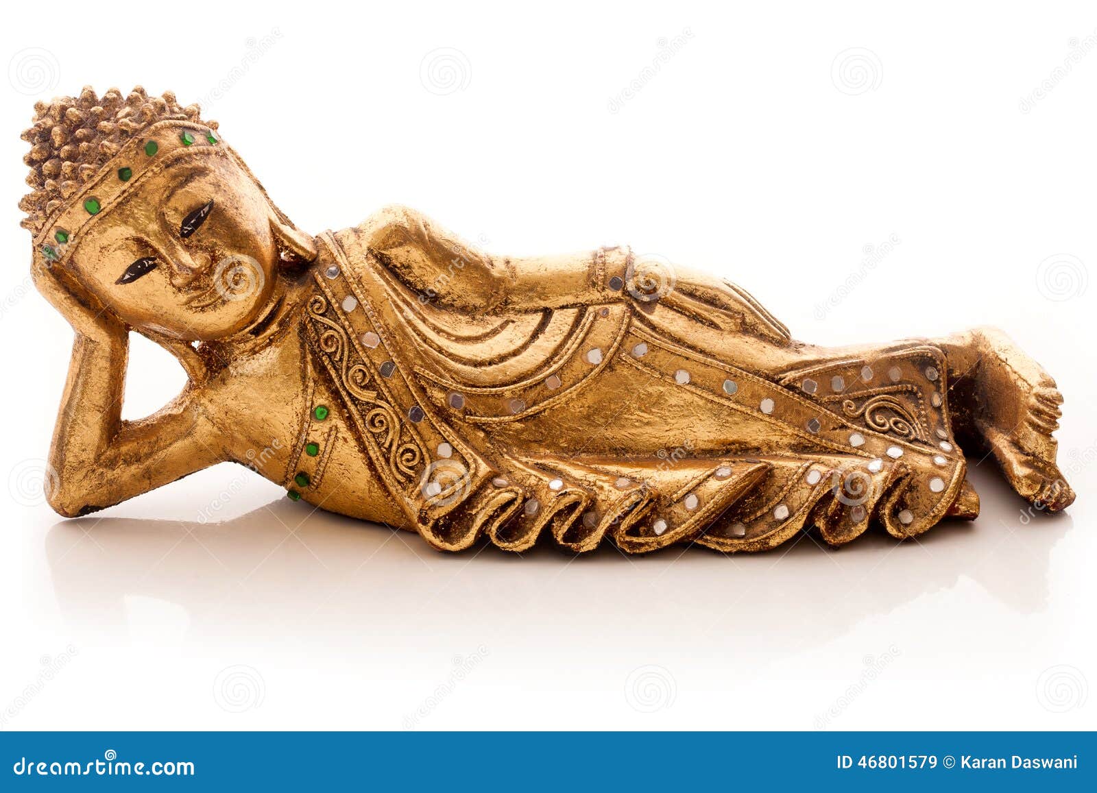 Buddha laying down bronze Art Objects Sculpture