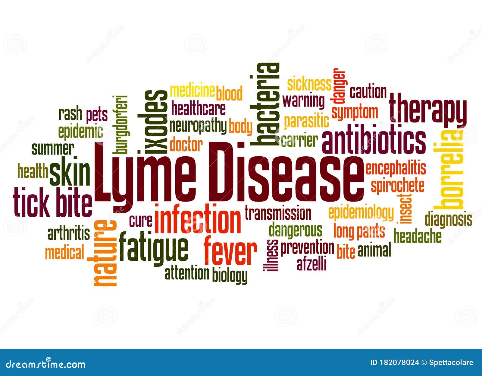 Lyme Disease Word Cloud Concept 2 Stock Photo