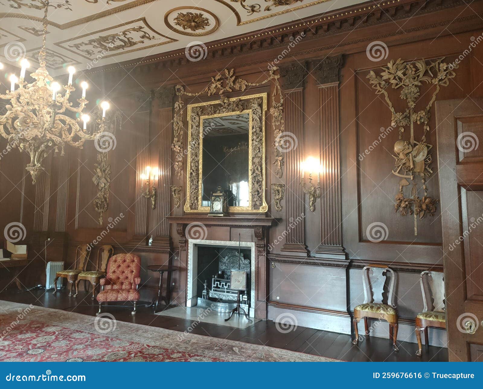 Lyme Park National Trust editorial photo. Image of furniture 259676616