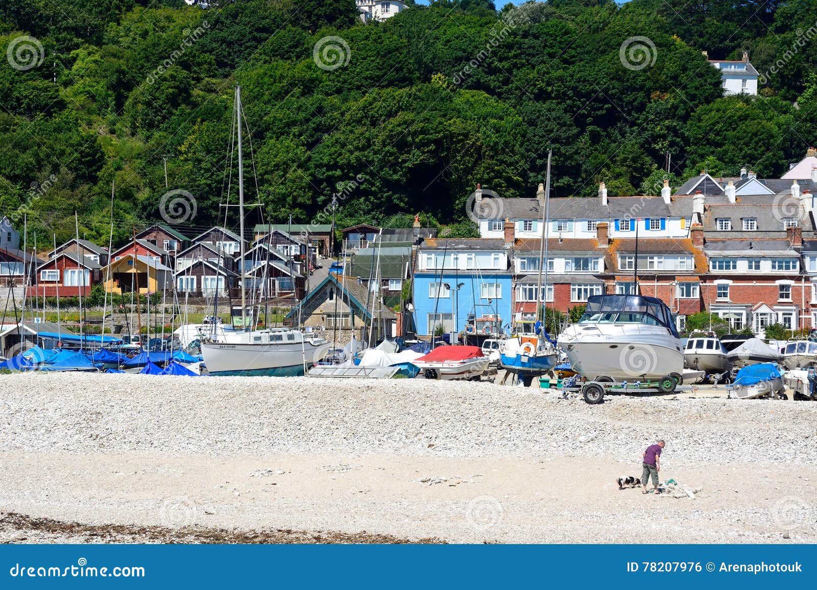 beached yacht lyme regis