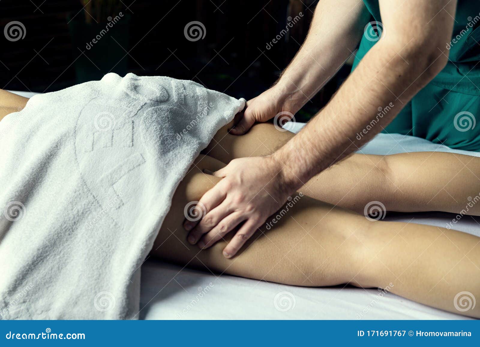 Lymphatic Drainage Massage Of The Hips A Male Massage Th