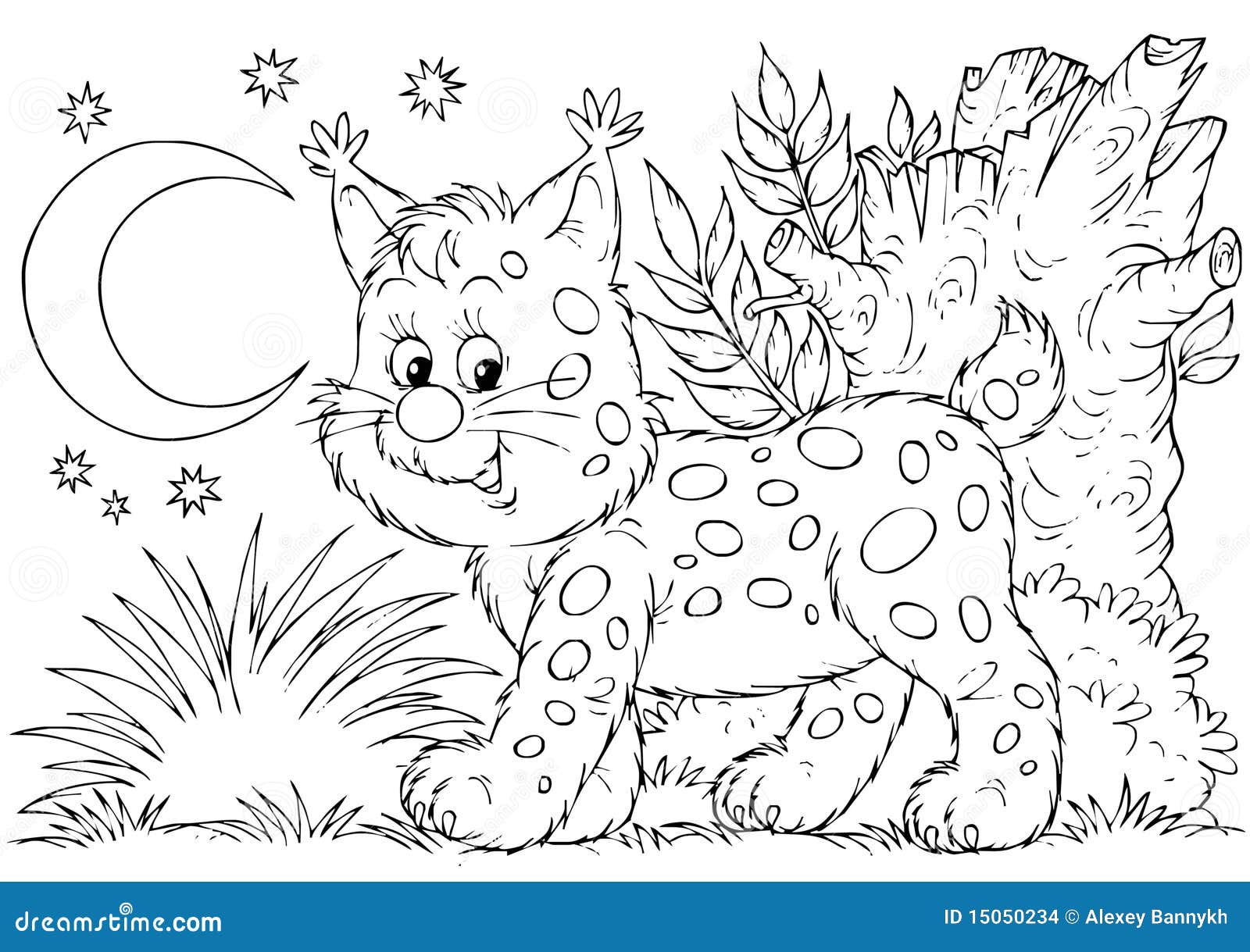 baby bobcat coloring pages