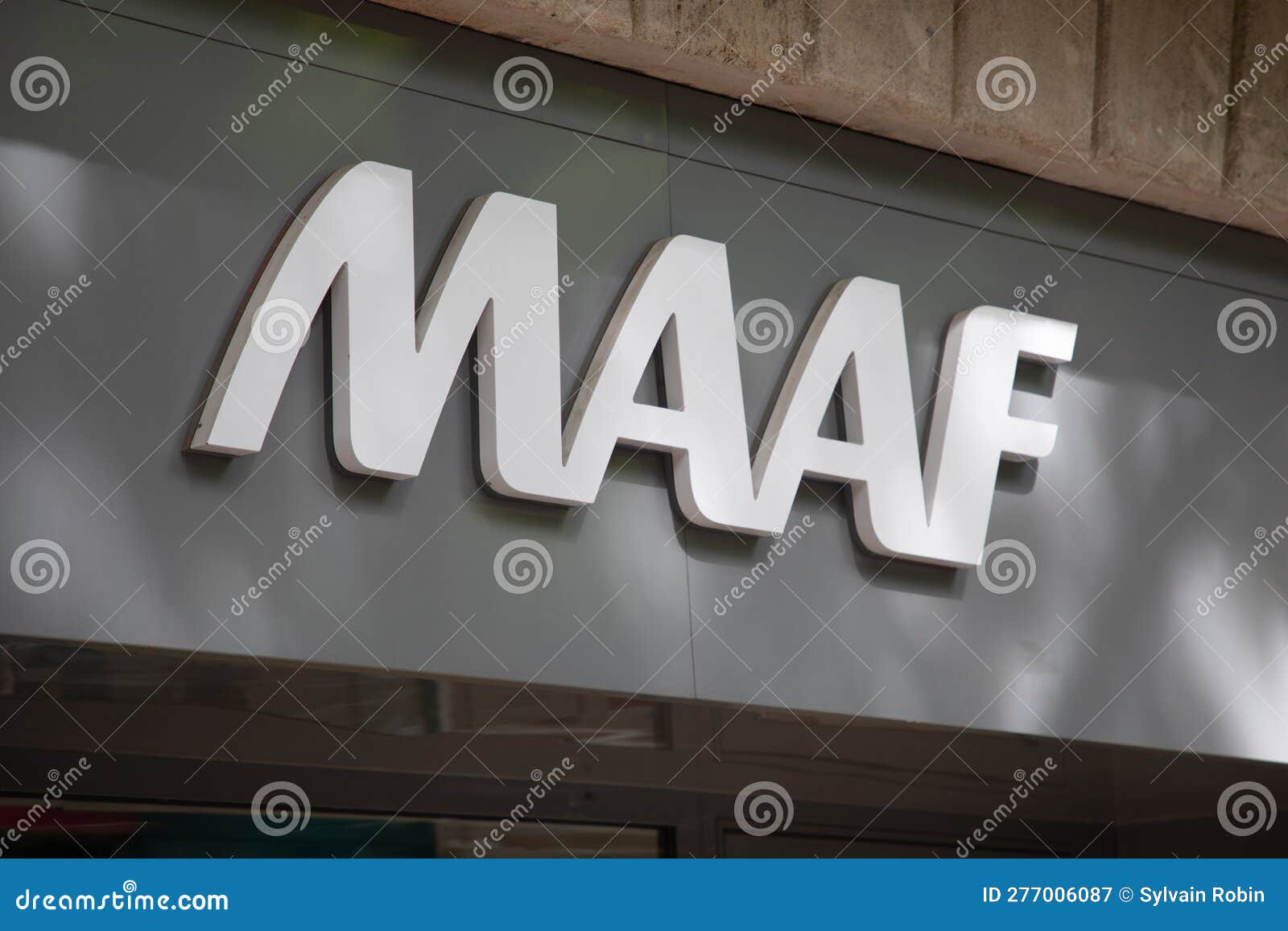 MAAF Logo Brand and Text Sign on Office Store Insurance Agency Wall ...