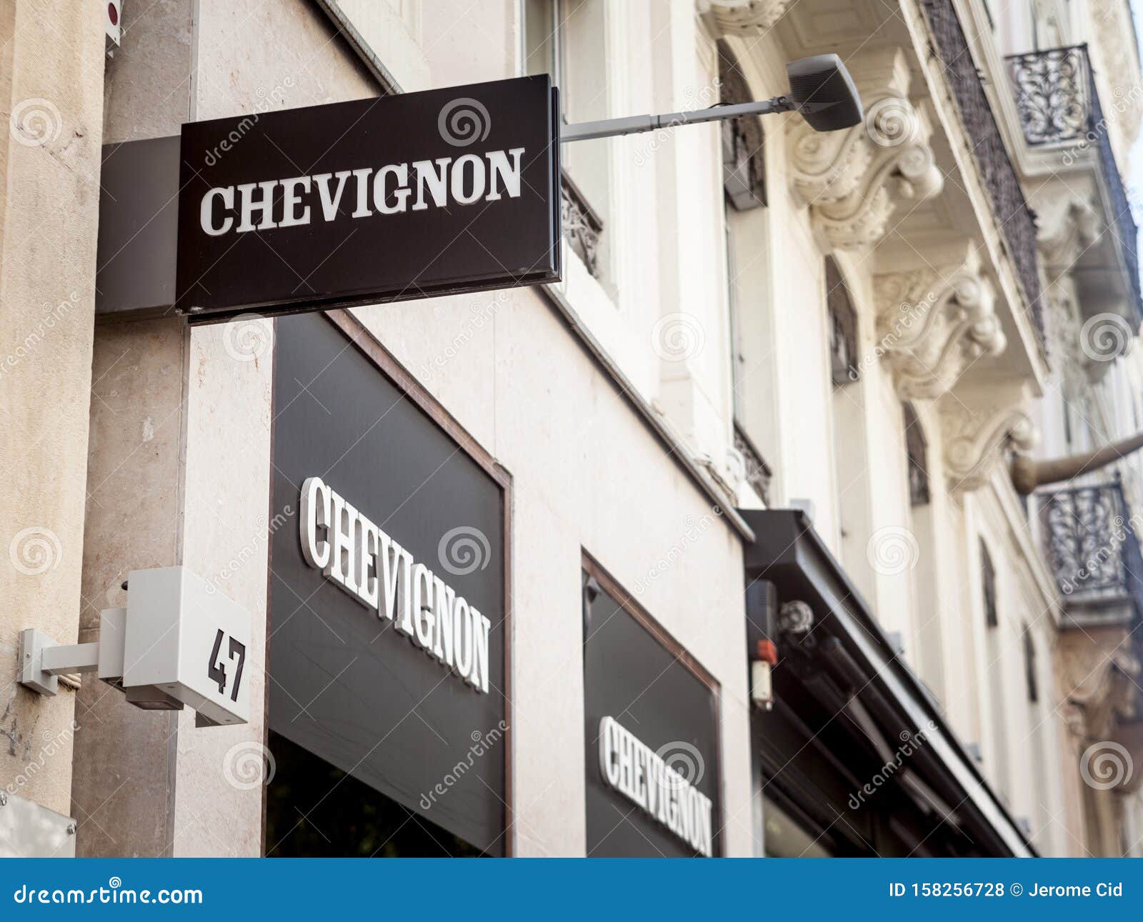 Chevignon Logo in Front of Their Shop for Lyon. Chevignon is a French ...