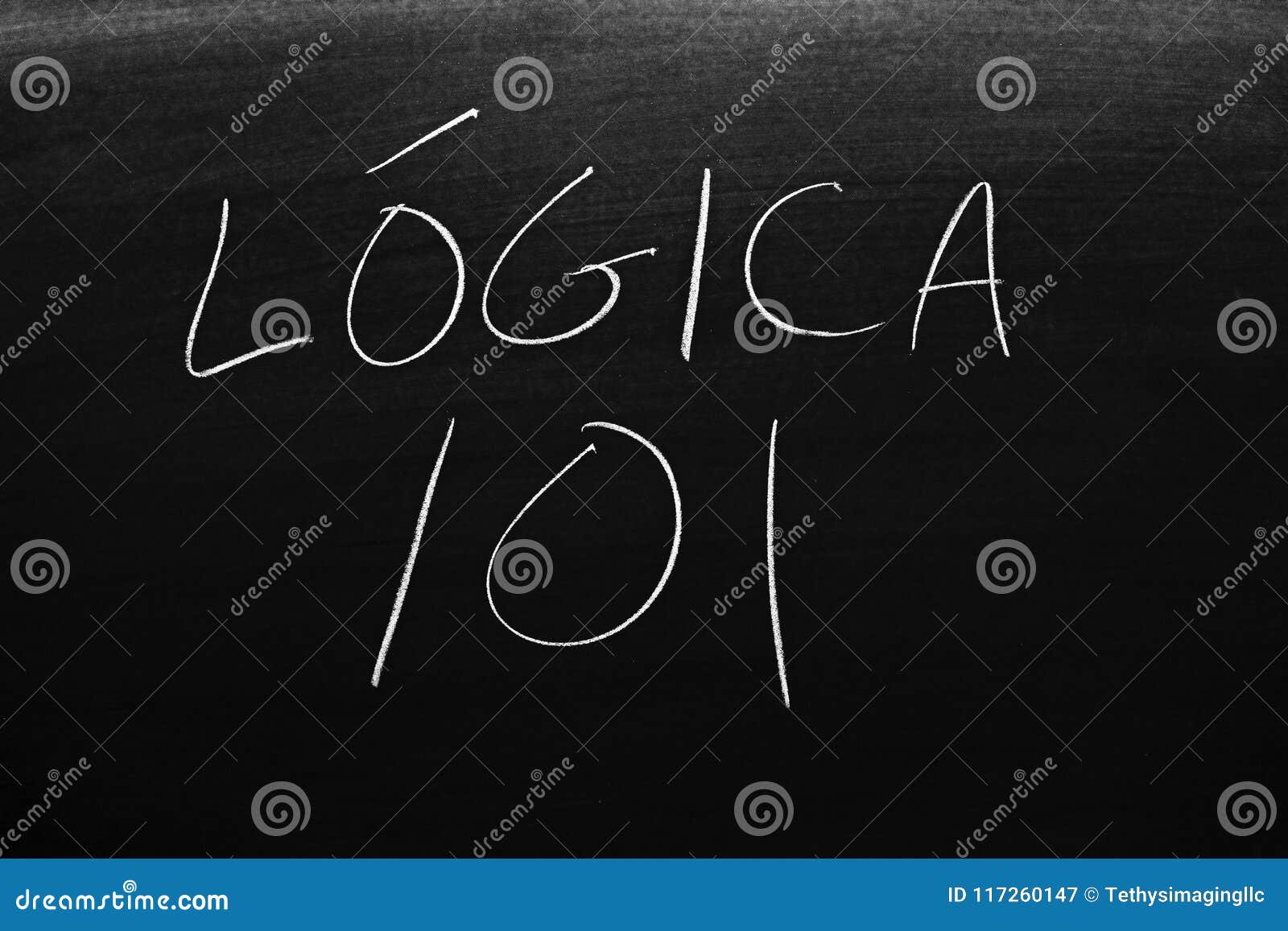 lÃÂ³gica 101 on a blackboard. translation: logic 101