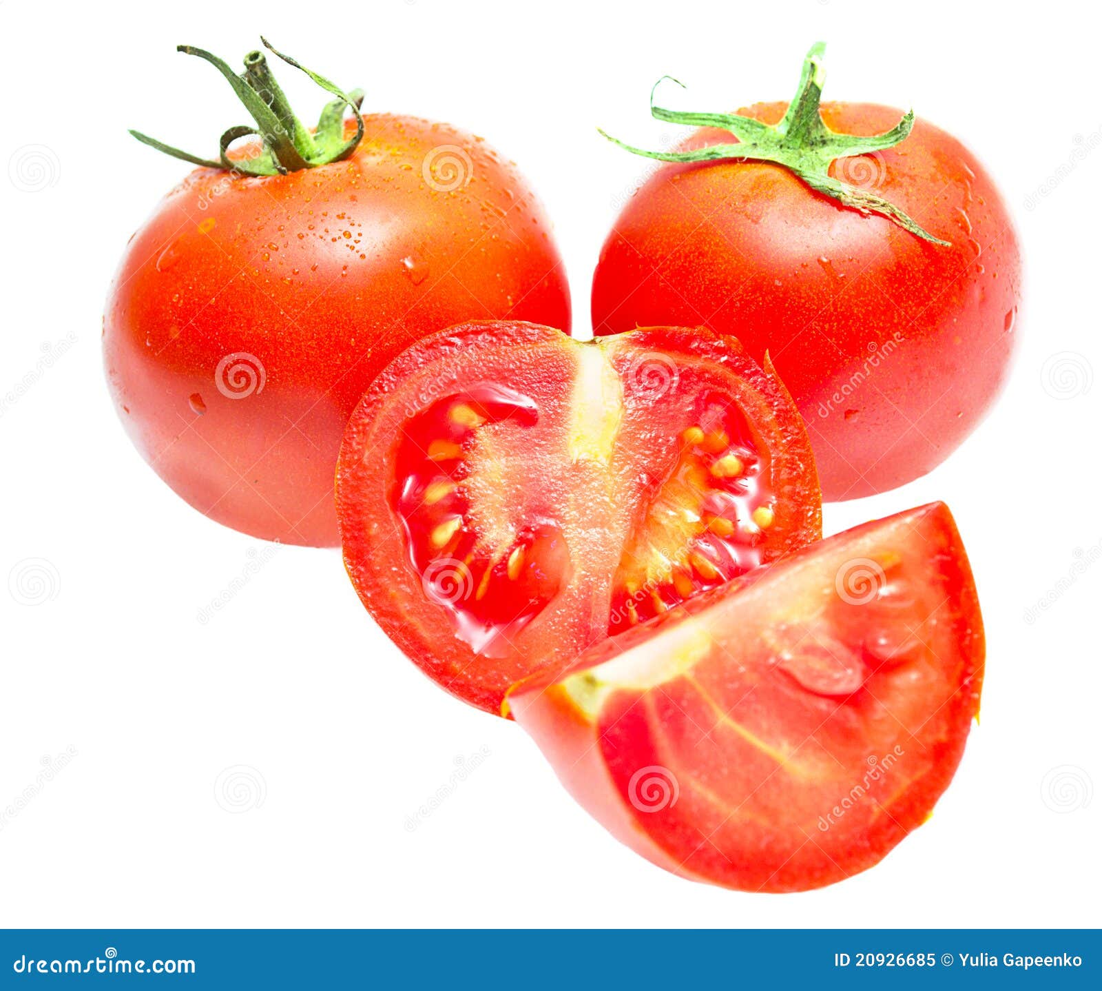Légume Rouge De Tomate Avec La Coupure D'isolement Image stock Image