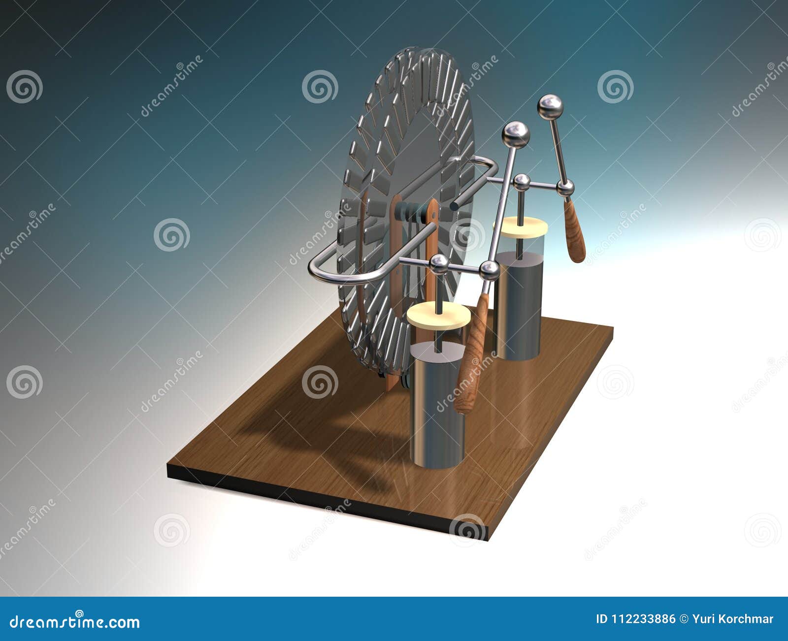 mayoria átomo virar Máquina De Wimshurst Con Dos Tarros De Leiden Ejemplo 3D Del Generador  Electrostático Física Experimento De Las Salas De Clase De Stock de  ilustración - Ilustración de inventor, dieléctrico: 112233886