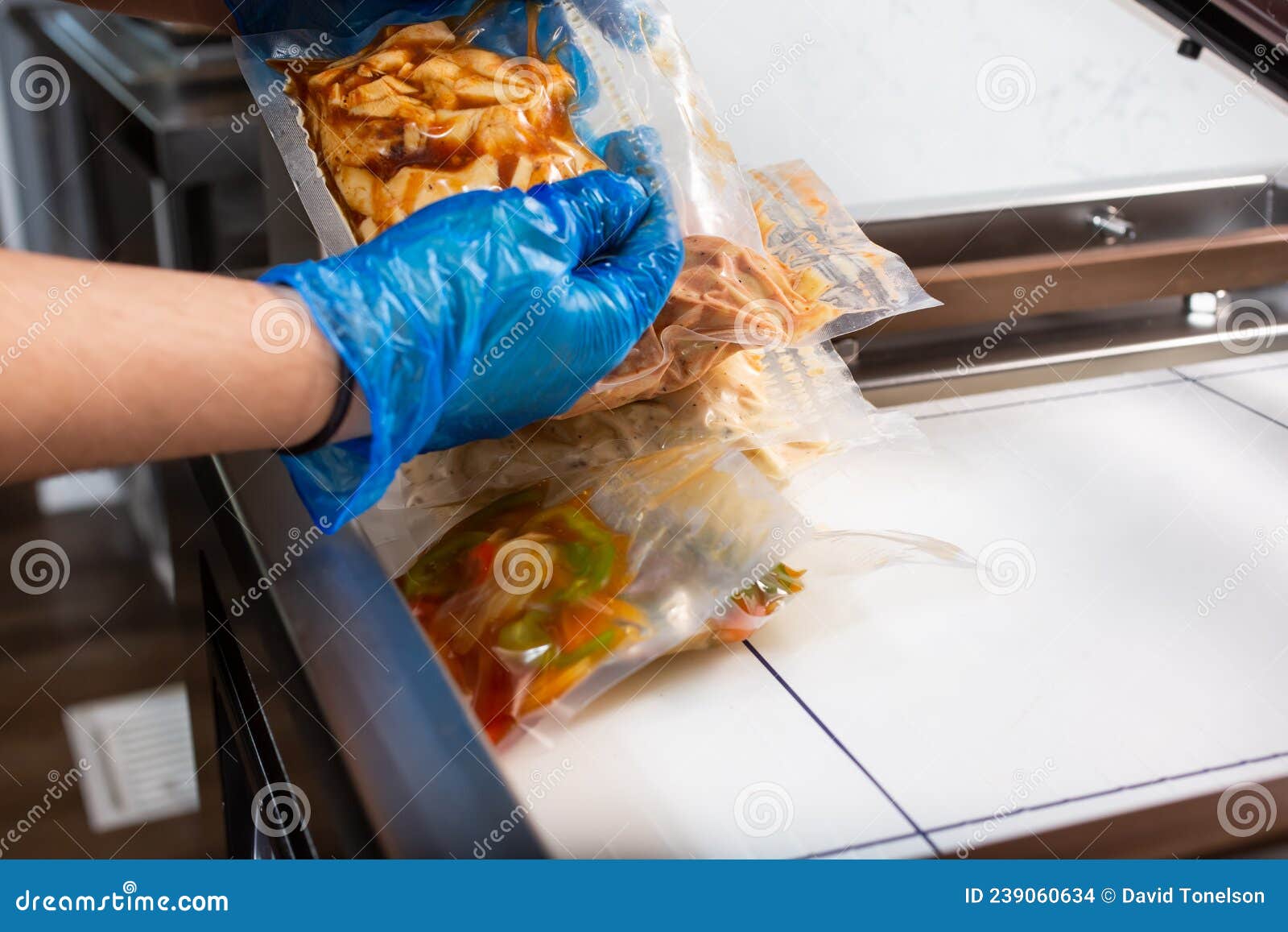 Máquina Selladora De Alimentos Al Vacío Foto de archivo - Imagen de  comestibles, envase: 239060634