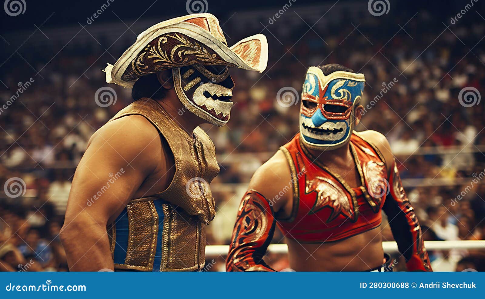 Retrato de luta livre mexicana - Stockphoto #9283626