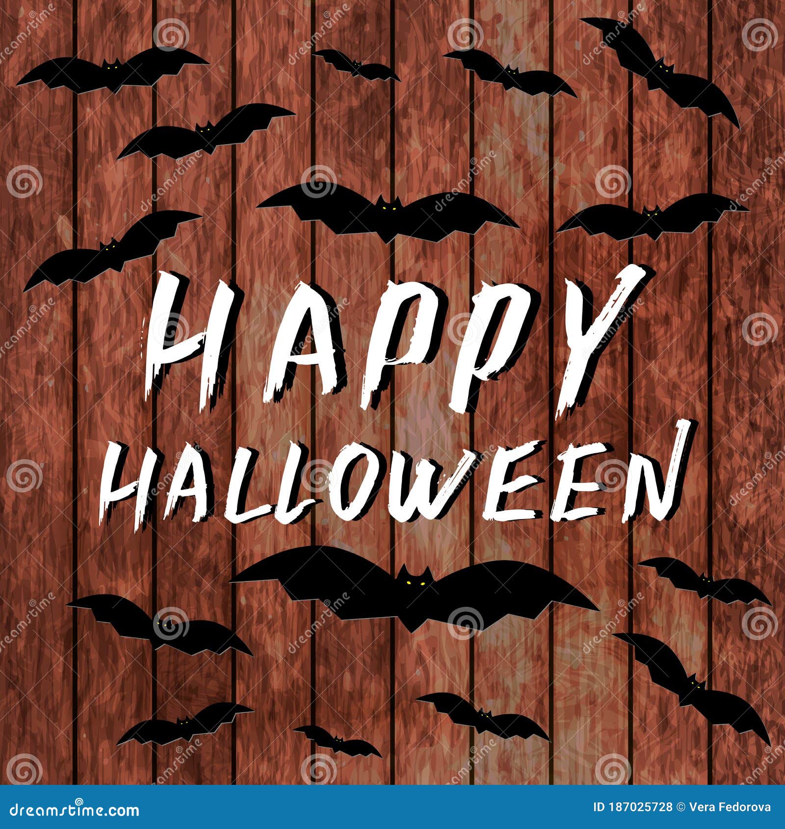 Banner De Texto Halloween Feliz Com Estilo De Pincel Isolado Em