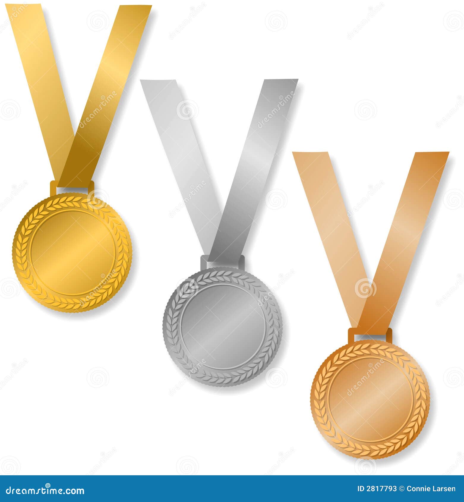 Médailles De Récompense/ENV Illustration de Vecteur - Illustration du  métallique, excellence: 2817793