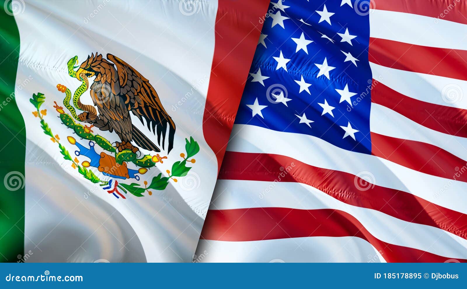 México Y Estados Unidos Banderas 3d Ondeando El Diseño De La Bandera. Fondo  De Pantalla De La Bandera De Los Estados Unidos De Méx Stock de ilustración  - Ilustración de colorido, vacaciones: