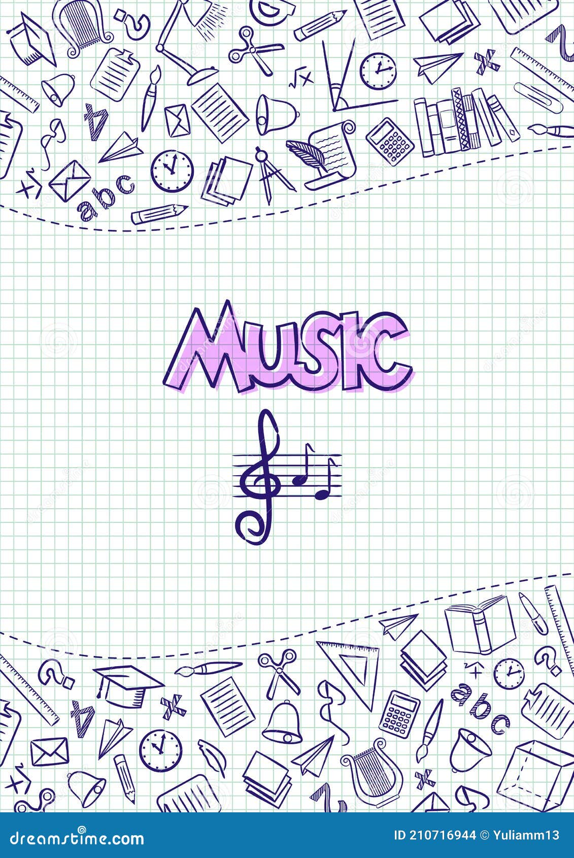 Capas para Caderno de Música e Instrumentos Musicais