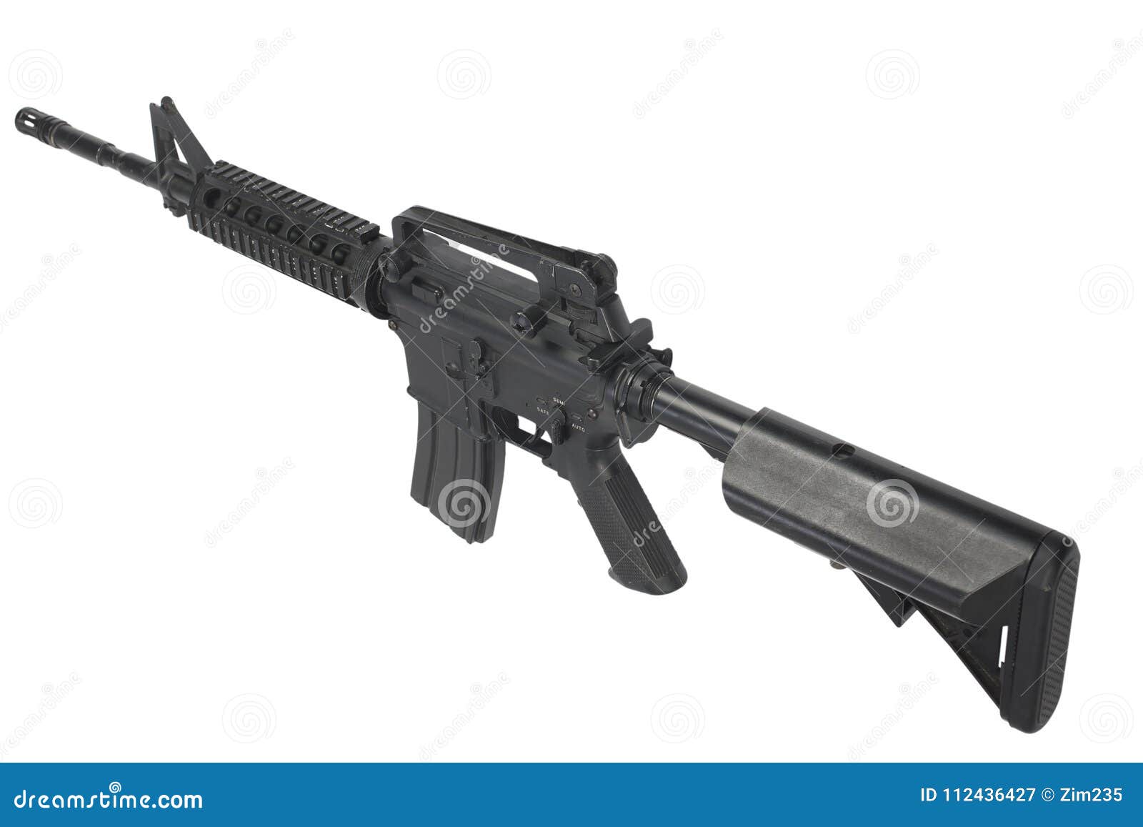 M4 carbine isolated stock image. Image of weapon, forces - 112436427