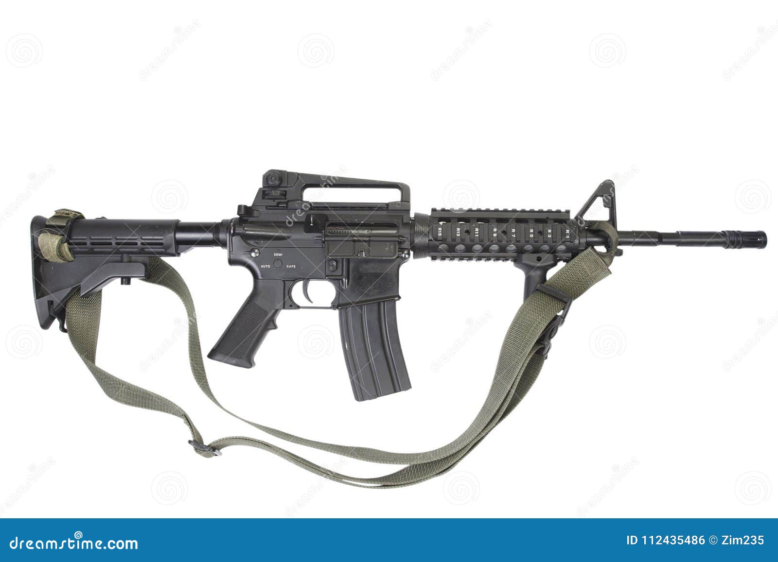 M4 carbine stock photo. Image of police, white, soldier - 112435486