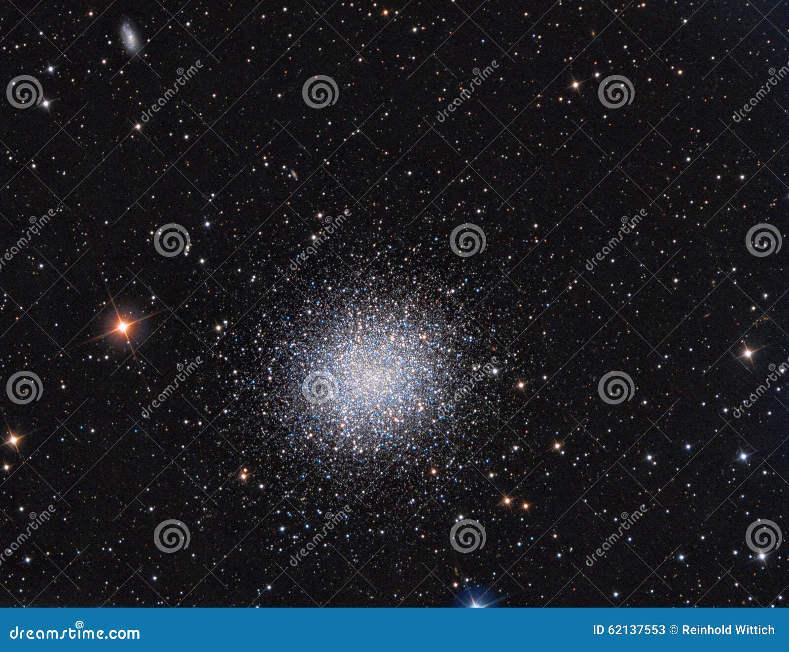 m13 globular cluster in constellation hercules