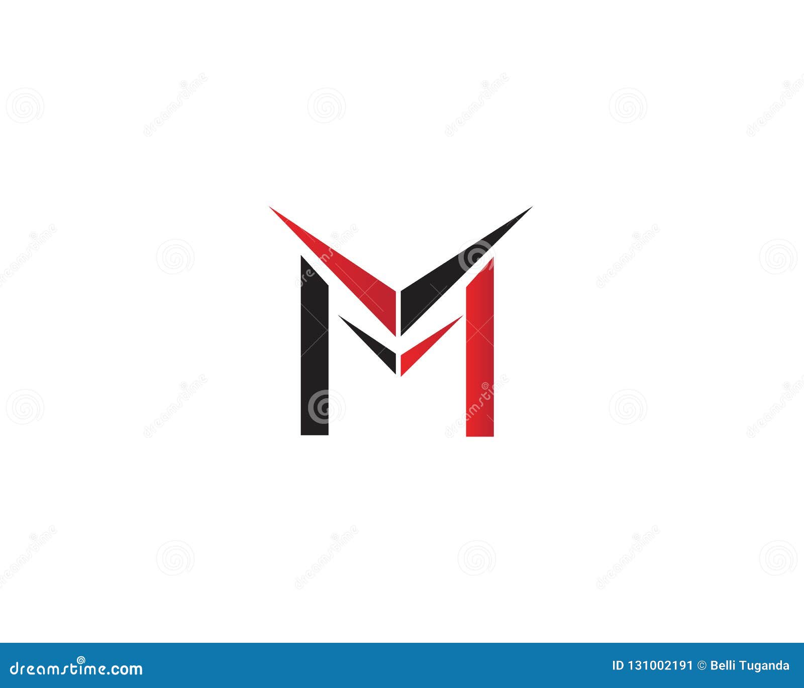 M Letter Logo Business Template Vector Icon Stock Illustration