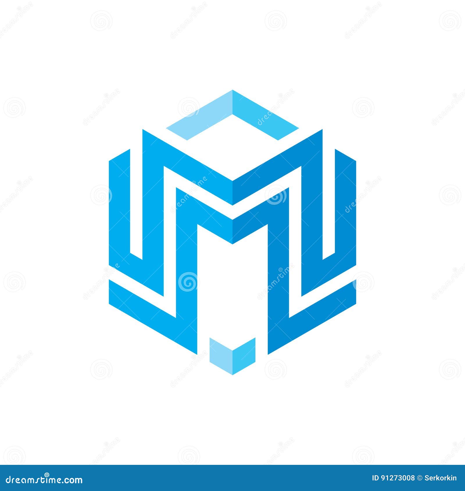 M Letter - Vector Logo Template Concept Illustration. Graphic Design