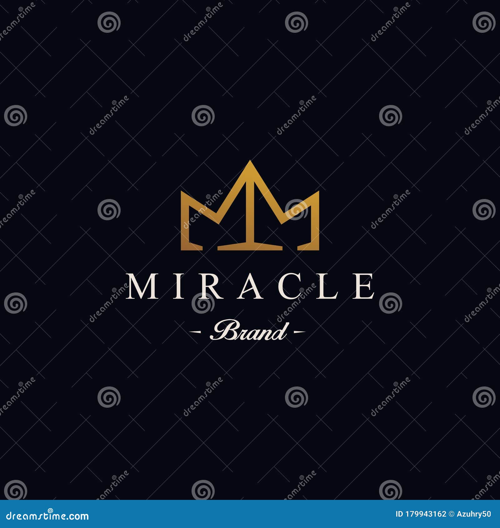 M logotype icon MM logo with crown element symbol in trendy minimal elegant  and luxury style Stock Vector