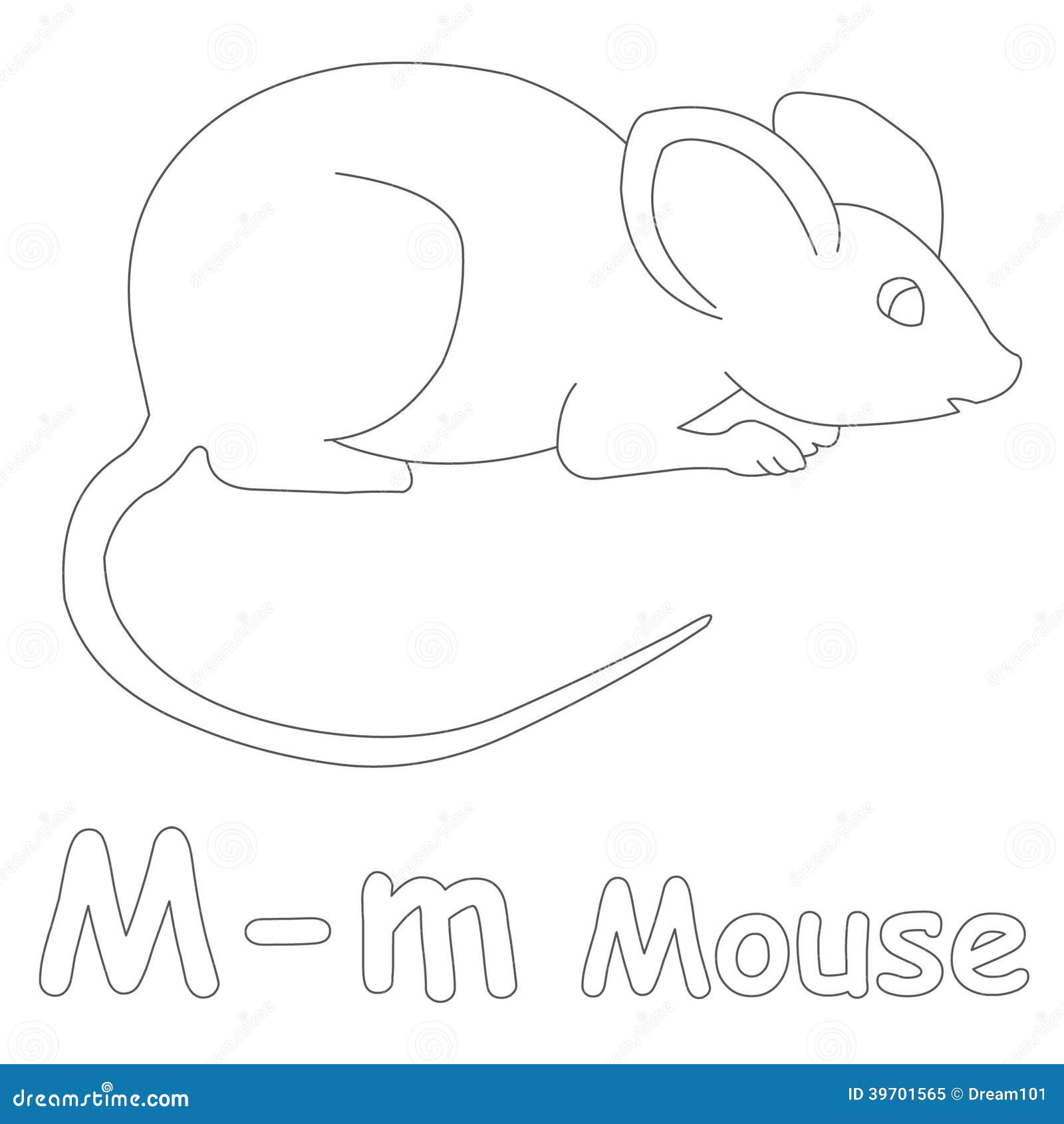 m for mouse coloring pages - photo #19