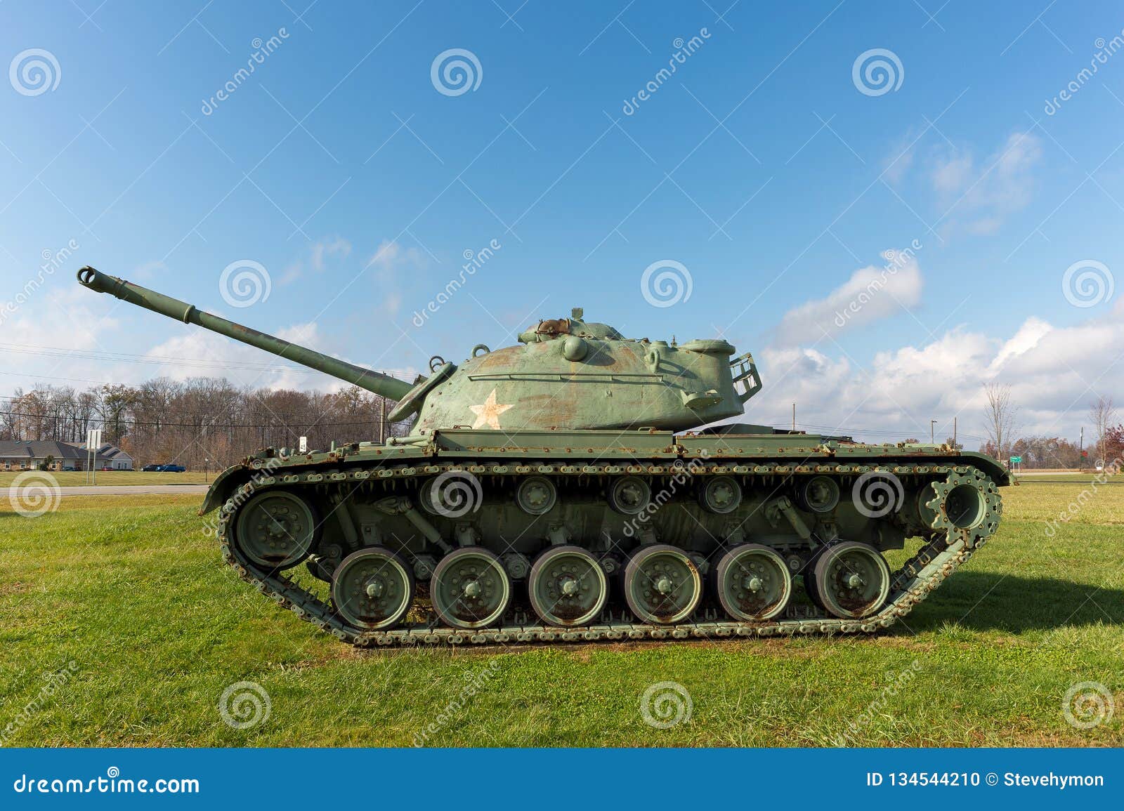 M48 Patton Army Tank Op Vertoning Redactionele Afbeelding Image of