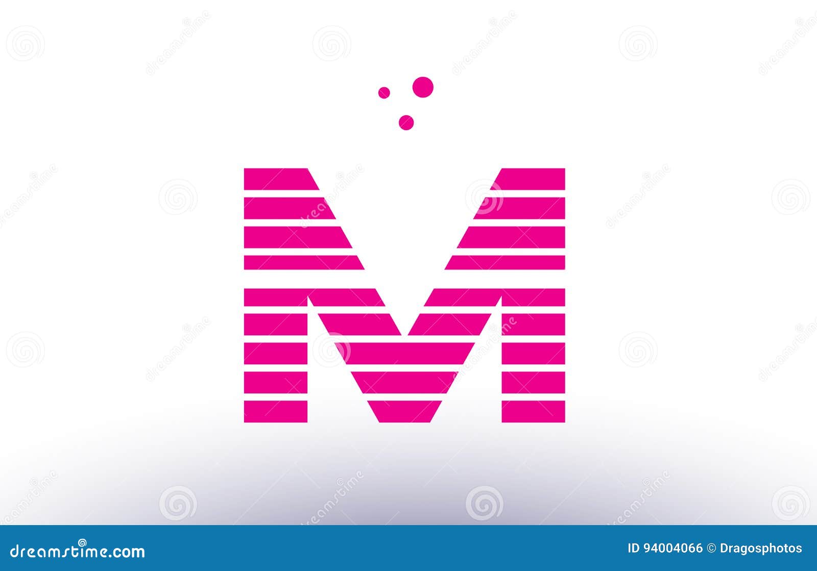 M Pink Purple Line Stripe Alphabet Letter Logo Vector Template Stock Vector Illustration Of Business Pink
