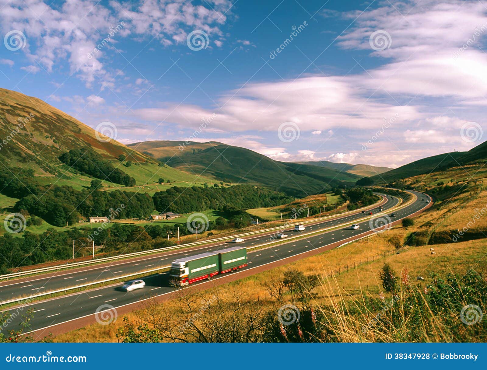 m6, scenic motorway, cumbria, uk